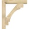 Ekena Millwork Merced Block Rough Sawn Bracket w/ Offset Brace, Douglas Fir, 6"W x 28"D x 32"H BKT0604X28X32MRC05RDF - alternate 3